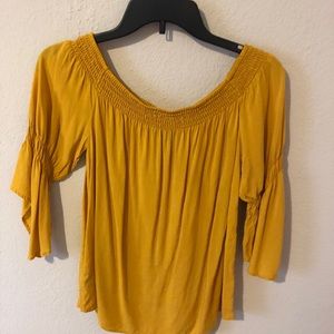 express off-the shoulder blouse